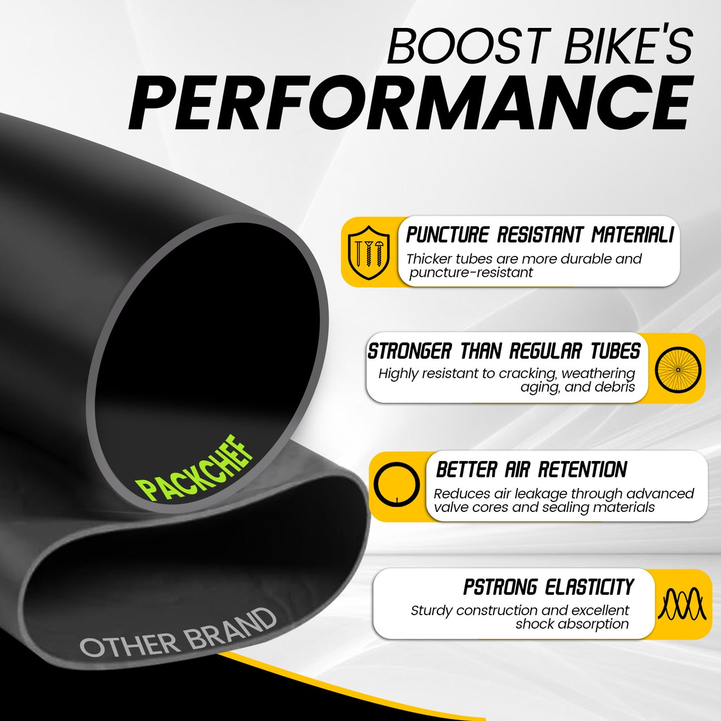 20x1.75-2.125 Heavy Duty Tire Bike Tube (4 Pack)