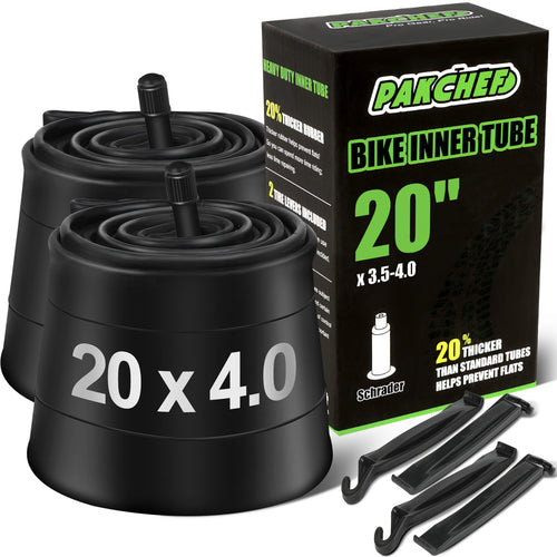 2 Pack 20x4.0 Fat Inner Tube & 72 PCS Bike Tire Patch Kit