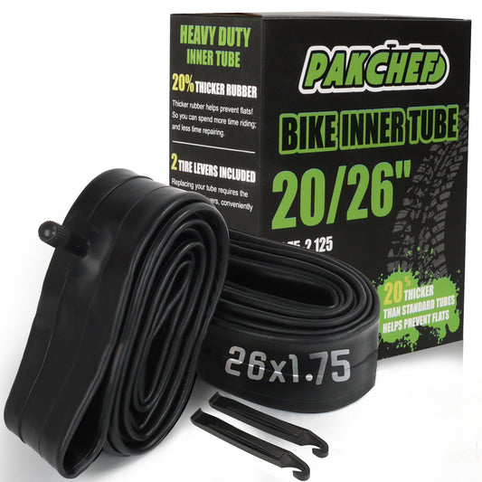 26x1.75-2.125 Heavy Duty Tire Bike Tube (2 Pack)