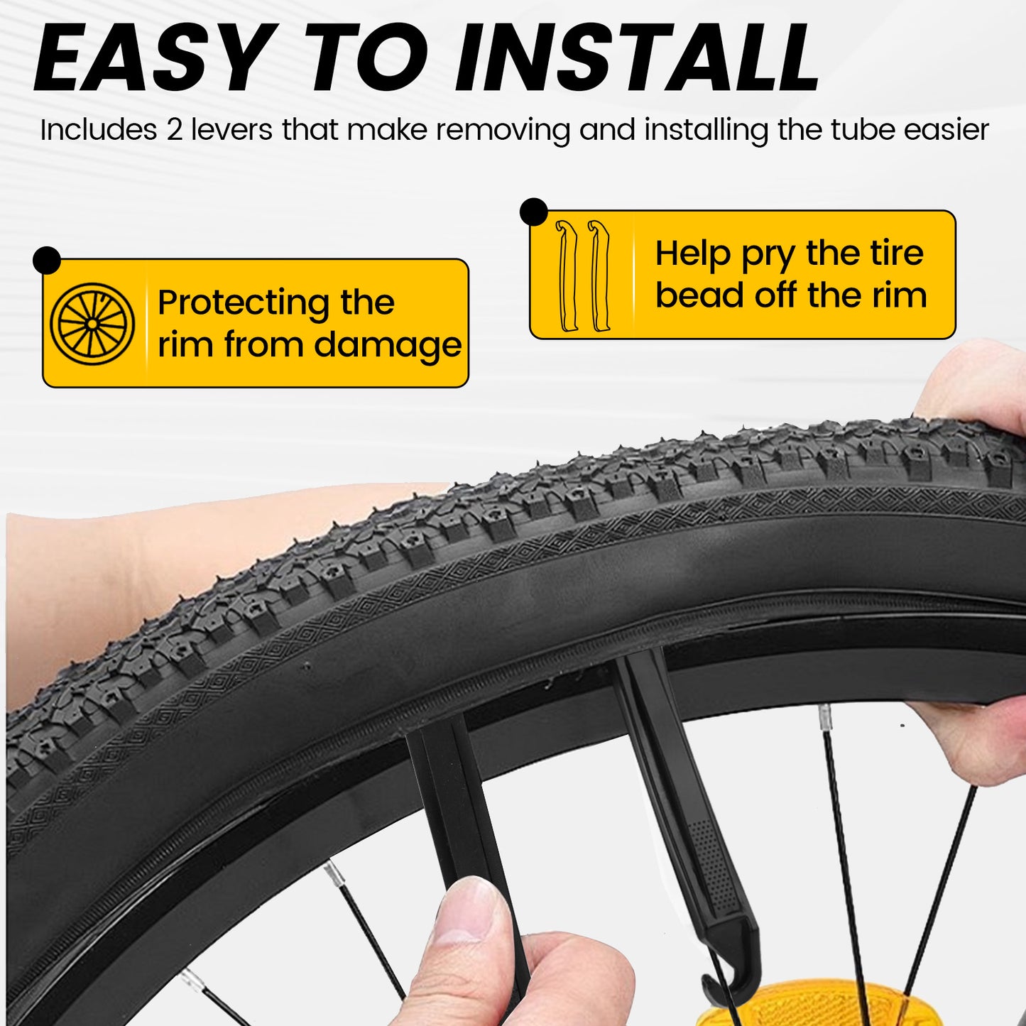 20x1.75-2.125 Heavy Duty Tire Bike Tube (4 Pack)