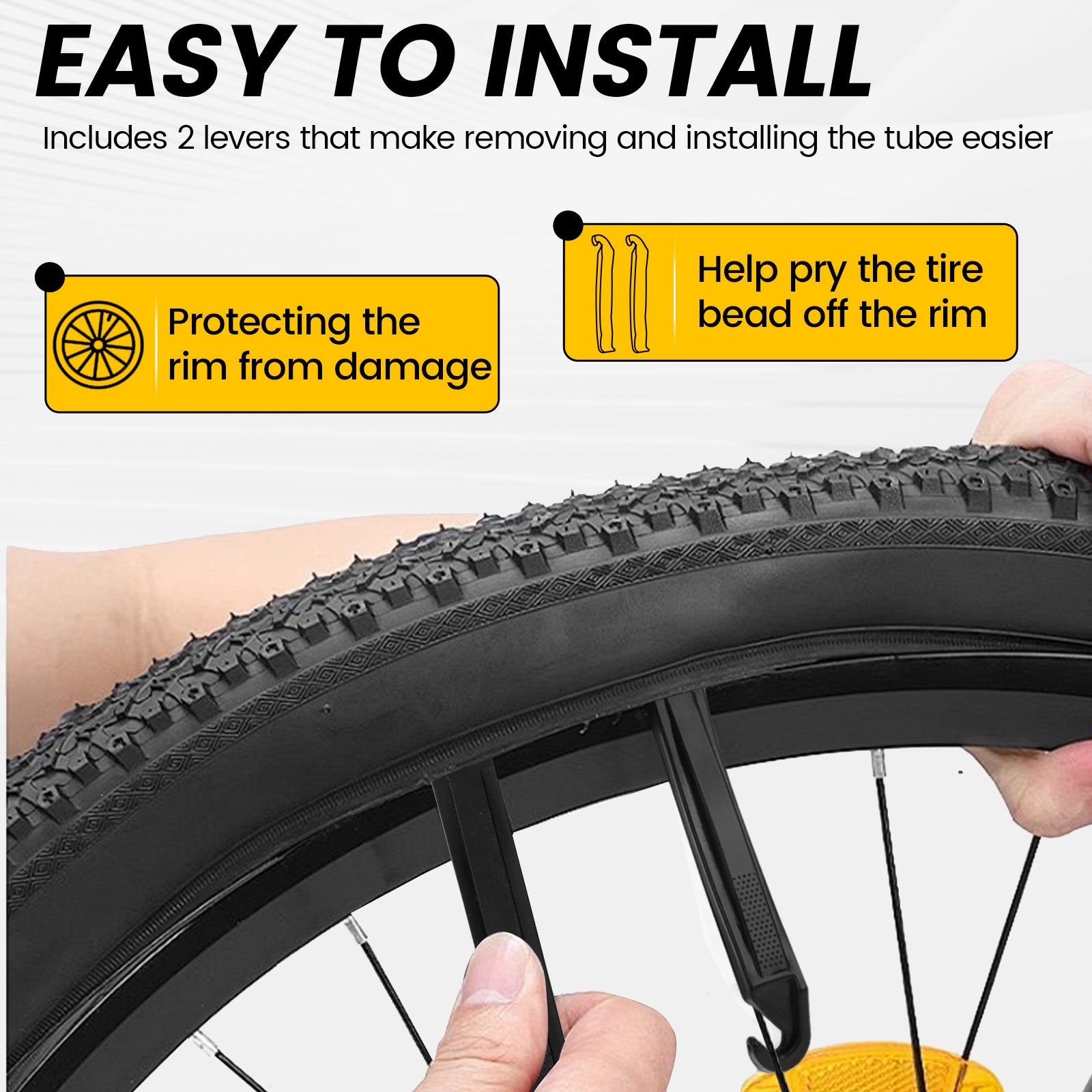 20x1.75-2.125 Heavy Duty Tire Bike Tube (2 Pack)