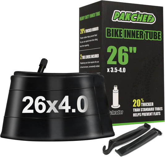 26x4.0 Heavy Duty Fat Tire Bike Tube (1 Pack)