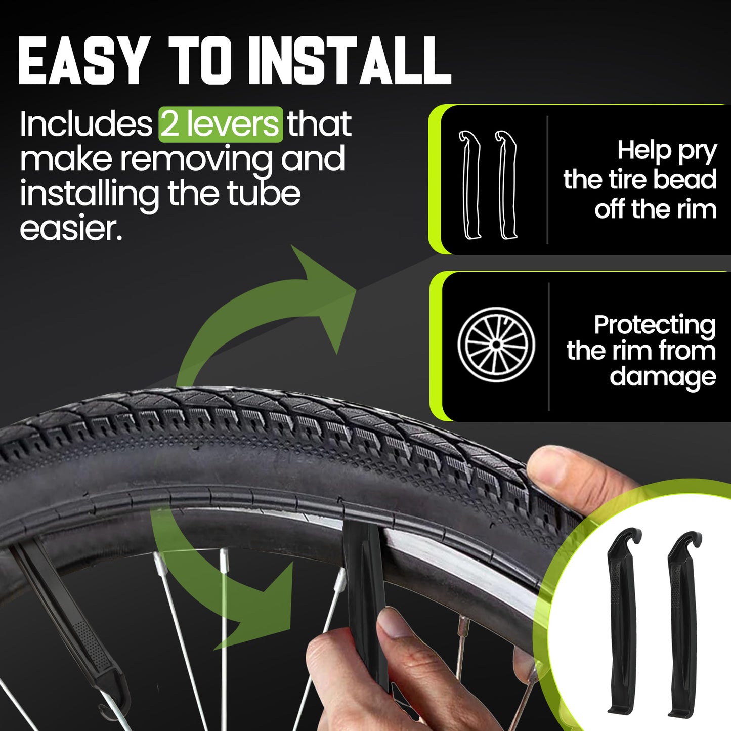 20x4.0 Heavy Duty Fat Tire Bike Tube (2 Pack)