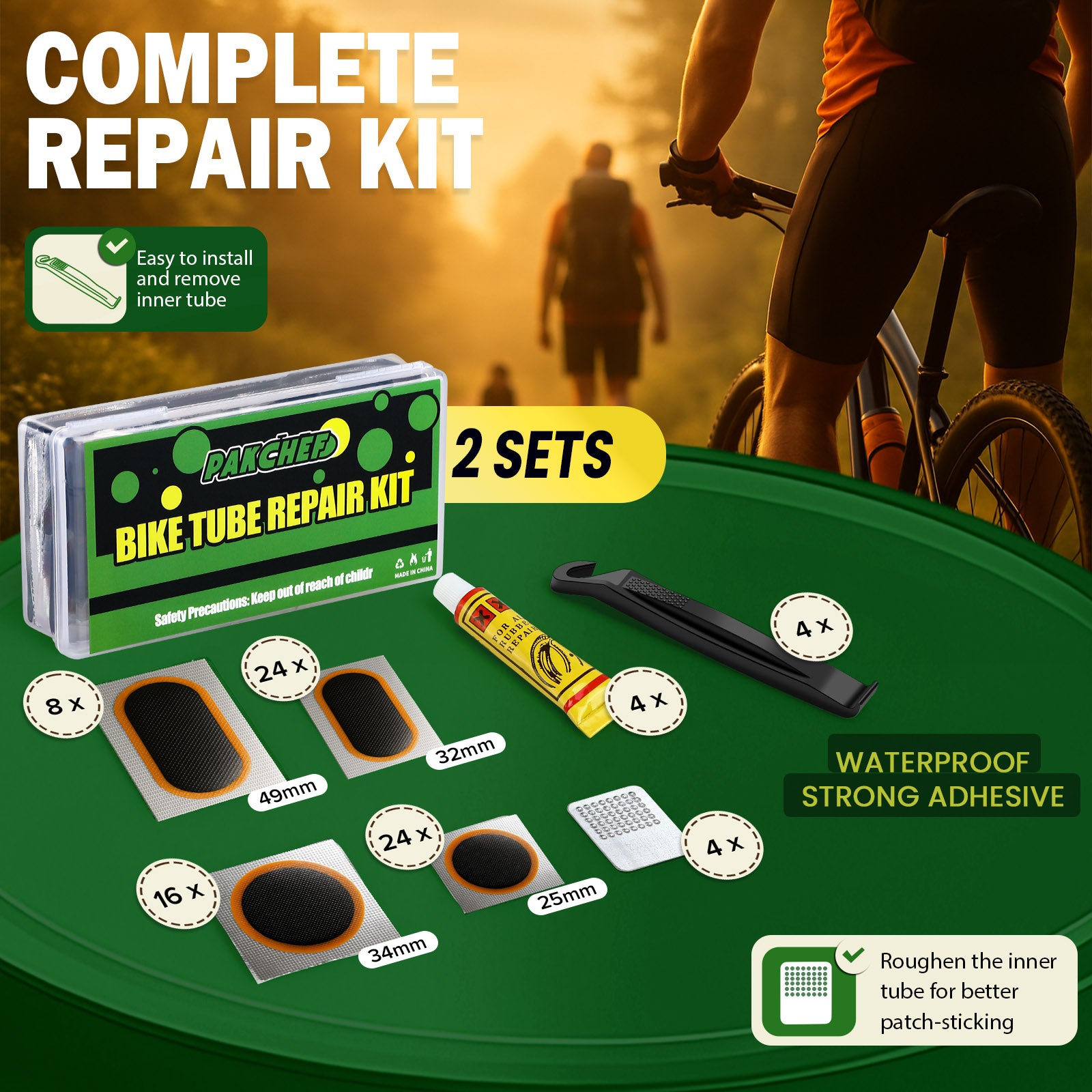 Bike Tube Patch Kit (2PACK)